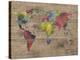 World of Colours - Vintage-Sandra Jacobs-Stretched Canvas