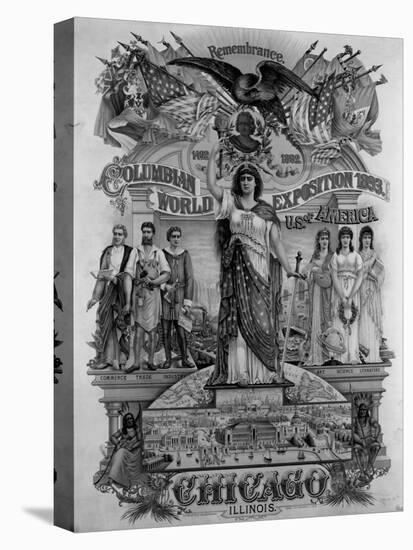 World's Columbian Exposition Poster-null-Premier Image Canvas
