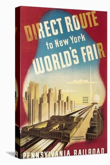 World's Fair Travel Poster-null-Stretched Canvas