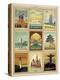 World Travel Multi Print II-Anderson Design Group-Stretched Canvas