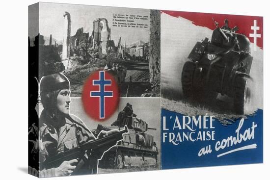 World War 2: Free French Propaganda Poster C1942-1944-null-Premier Image Canvas
