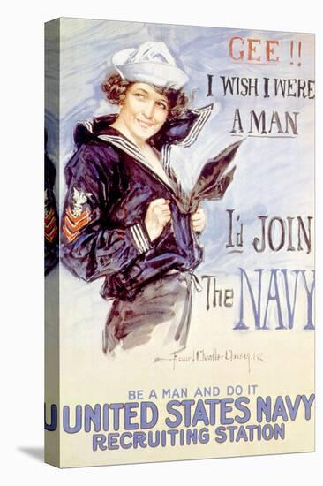 World War I American Recuiting Poster, 1917-Howard Chandler Christy-Stretched Canvas