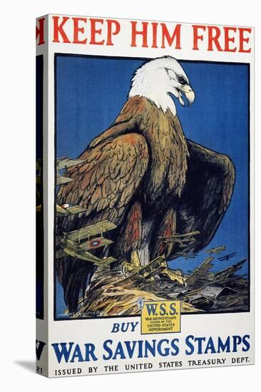 World War I: Saving Stamps-Charles Livingston Bull-Premier Image Canvas