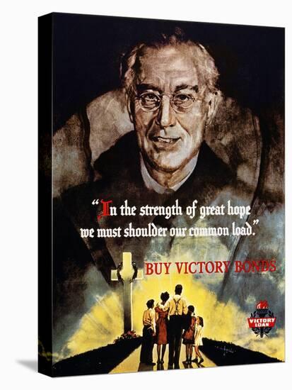World War Ii: Bond Poster.-null-Premier Image Canvas