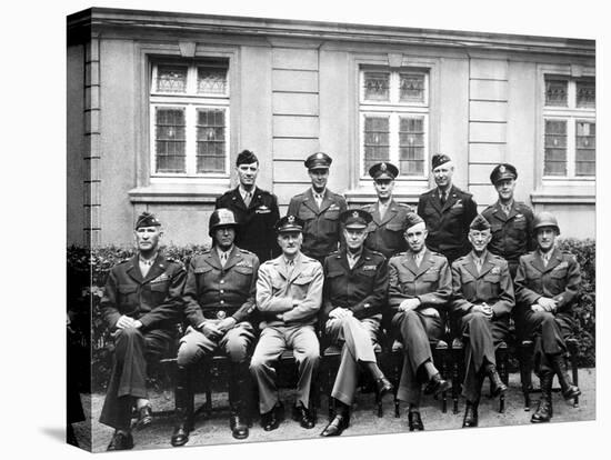 World War II Photo of the Senior American Military Commanders of the European Theater-null-Premier Image Canvas