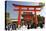 Worship Hall and Torii Gate, Fushimi Inari Taisha Shrine, Kyoto, Japan, Asia-Stuart Black-Premier Image Canvas