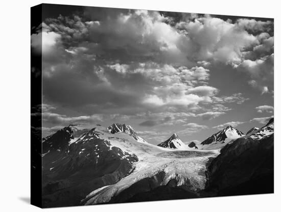 Worthington Glacier and Chugach Mountains, Thompson Pass Near Valdez, Alaska, USA-Adam Jones-Premier Image Canvas