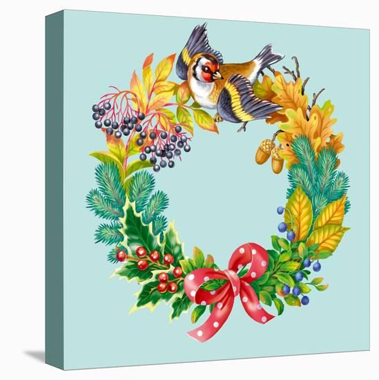 Wreath with Bird-Olga Kovaleva-Premier Image Canvas