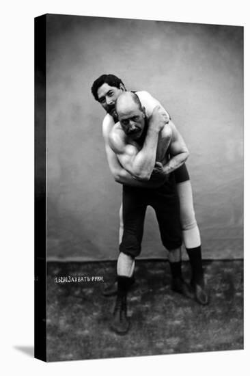 Wrestling Hold from Behind-null-Stretched Canvas