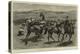 Wrestling on Horseback-William Small-Premier Image Canvas