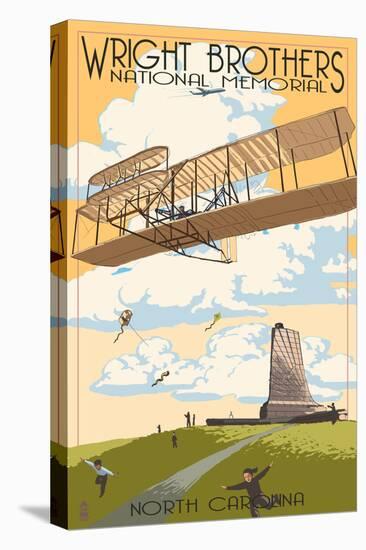 Wright Brothers National Memorial - Outer Banks, North Carolina-Lantern Press-Stretched Canvas