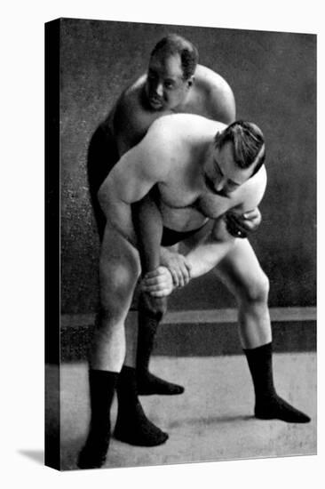 Wrist Lock: Russian Wrestlers-null-Stretched Canvas