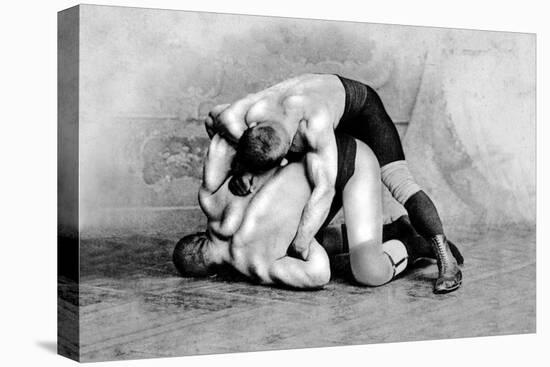 Wrist Roll: Russian Wrestlers-null-Stretched Canvas