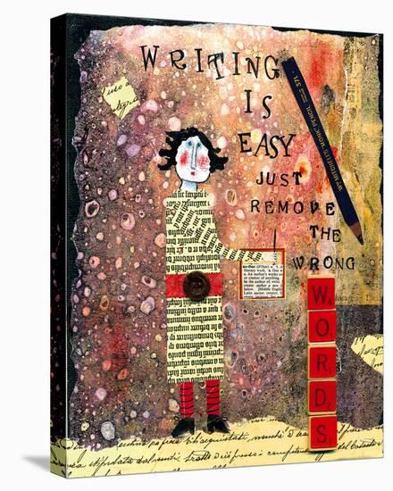 Writing is Easy-Barbara Olsen-Stretched Canvas