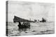 WW1 - British Rescue Boat and German U12 Submarine Survivors-Normal Wilkson-Stretched Canvas