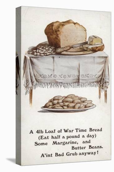 Ww1 Rationing Illustration of War Time Bread-null-Premier Image Canvas