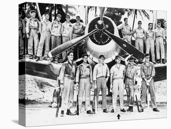 WWII Boyington and Black Sheep Crew 1944-null-Premier Image Canvas