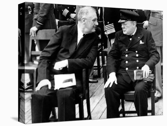 WWII Conference FDR Churchill-null-Premier Image Canvas