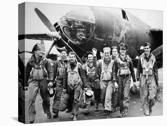 WWII Europe England U.S. Air Force Crews-null-Premier Image Canvas