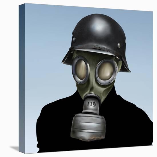 Wwii Gas Mask-anatomyofrockthe-Stretched Canvas