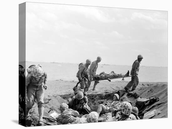 WWII Iwo Jima U.S. Invasion-Joe Rosenthal-Premier Image Canvas