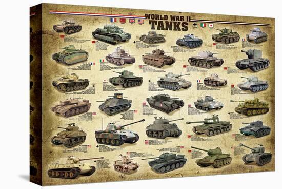 WWII Tanks-null-Stretched Canvas
