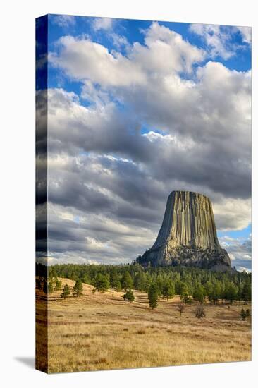 Wyoming, Devils Tower National Monument, Devils Tower-Jamie & Judy Wild-Premier Image Canvas