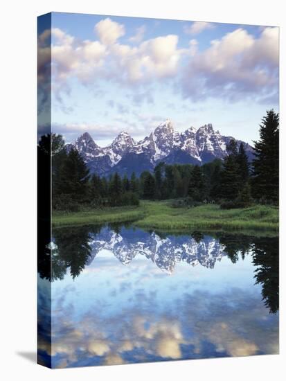 Wyoming, Grand Teton National Park, Rocky Mts, the Grand Tetons and Snake River-Christopher Talbot Frank-Premier Image Canvas