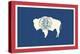 Wyoming State Flag-Lantern Press-Stretched Canvas