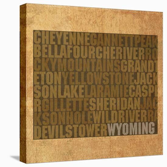 Wyoming State Words-David Bowman-Premier Image Canvas
