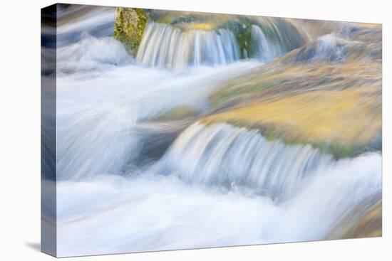 Wyoming, Sublette County, Close Up of Pine Creek Flowing over Rocks-Elizabeth Boehm-Premier Image Canvas