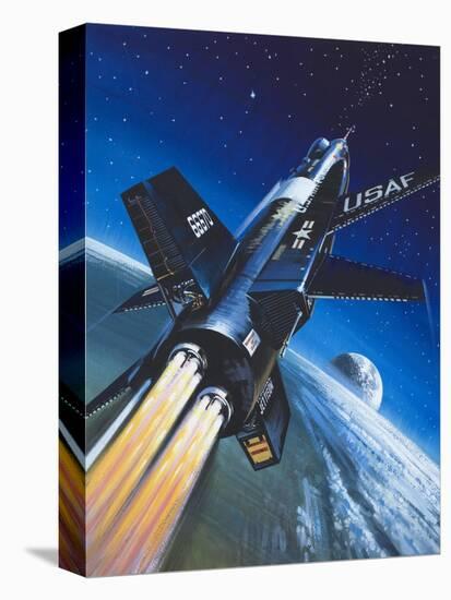 X-15 Rocket Plane-Wilf Hardy-Premier Image Canvas