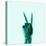 X-Ray of Hand Doing Peace Sign-null-Premier Image Canvas