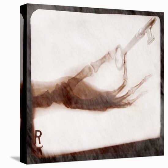 X-Ray Photograph of Person Holding Key-null-Premier Image Canvas