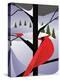 Xmas Cardinals-Marie Sansone-Premier Image Canvas