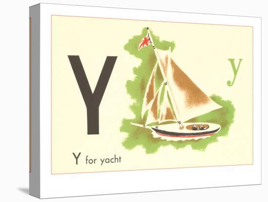 Y is for Yacht-null-Stretched Canvas