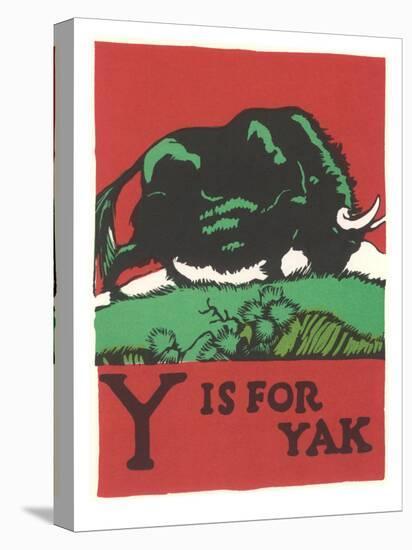 Y is for Yak-null-Stretched Canvas