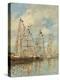 Yacht Basin at Trouville-Deauville, c.1895-6-Eugene Louis Boudin-Premier Image Canvas