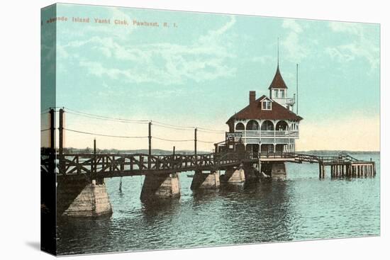 Yacht Club, Pawtuxet, Rhode Island-null-Stretched Canvas