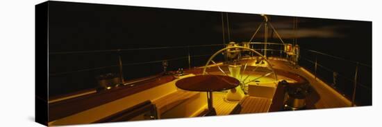 Yacht Cockpit at Night, Caribbean-null-Premier Image Canvas