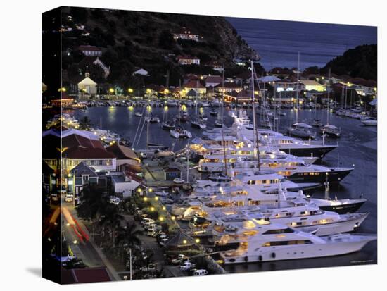 Yacht Harbour, Gustavia, St. Barts, French West Indes-Walter Bibikow-Premier Image Canvas