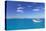 Yacht in Lagoon with Malolo Island, Mamanuca Islands, Fiji, South Pacific, Pacific-Ian Trower-Premier Image Canvas
