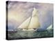 Yacht Race in New York Harbor-James E^ Buttersworth-Stretched Canvas