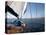 Yacht Sailing West Along the Coast, Dorset, England, United Kingdom, Europe-David Lomax-Premier Image Canvas