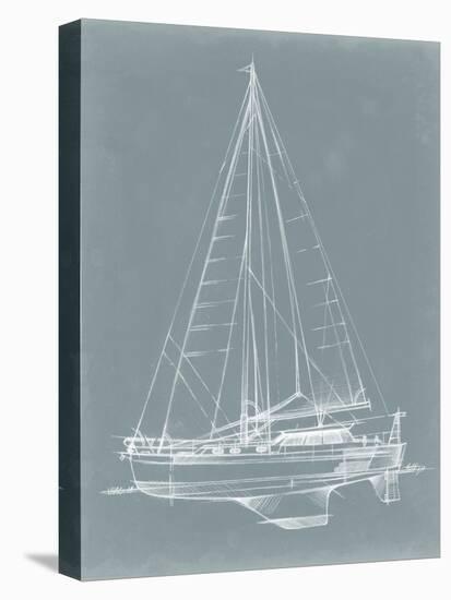 Yacht Sketches I-Ethan Harper-Stretched Canvas