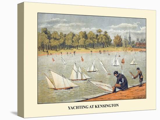 Yachting At Kensington Gardens London England-null-Stretched Canvas