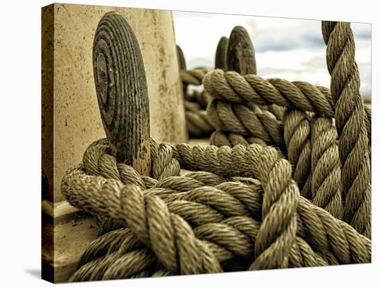 Yachting. Parts of Yacht. Nautical Ship Rope.-Voy-Premier Image Canvas
