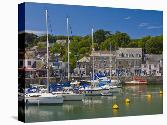 Yachts at High Tide in Padstow Harbour, Padstow, North Cornwall, England, United Kingdom, Europe-Neale Clark-Premier Image Canvas