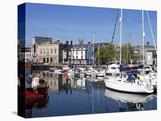 Yachts, the Barbican, Plymouth, Devon, England, United Kingdom, Europe-Jeremy Lightfoot-Premier Image Canvas