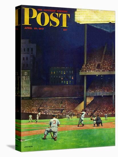 "Yankee Stadium," Saturday Evening Post Cover, April 19, 1947-John Falter-Premier Image Canvas